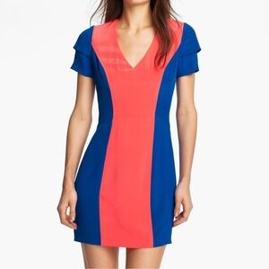 Rebecca Minkoff silk Katya colorblock dress
